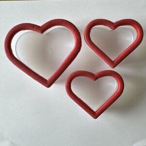 Heart Shaped Cookie Cutters Wilton Comfort Grip 2 Sizes